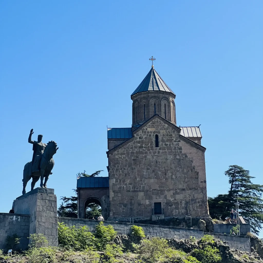 Metekhi St. Virgin Church and Statue of King Vahtang Gorgasali